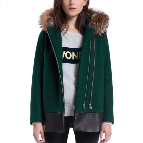 sandro green jacket